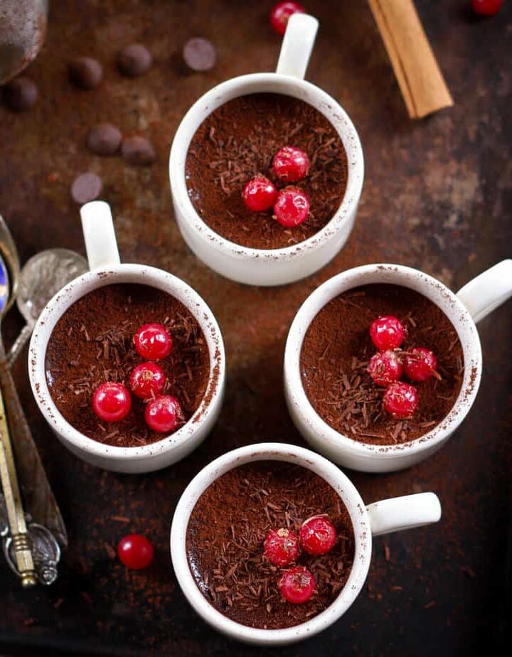 Easy 2 Ingredient Chocolate Pudding vegan glutenfree recipe